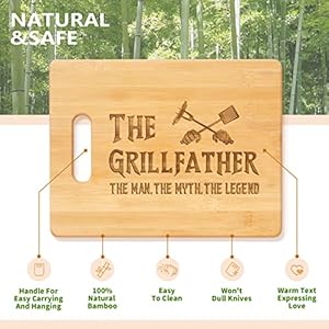 Giftsfordadfromdaughtersonuniquebirthdaygrillinggiftsfordadfathermenpapaengravedbamboocuttingboardthegrillfatherthemanthemyththelegendfatherpresent Urban Country Home Decor Gifts for dad from daughter son unique birthday grilling gifts for dad father men papa engraved bamboo cutting board the grillfather the man the myth the legend father present urban country home decor