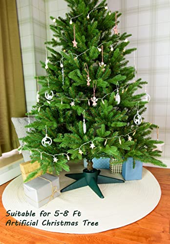 Bjartur Christmas Tree Stand, Christmas Tree Base For Artificial Tree 5-8 Ft Adjustable Holder Replacement Fits 0.75-1.25 Inch Xmas Tree Pole Green Decorations #TOP5