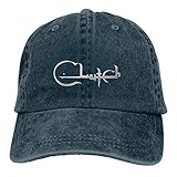 TRIOEPU Clutch Band Logo Unisex Camping Vintage Jeans Baseball Cap Classic Cotton Dad Hat Adjustable Plain Cap Navy