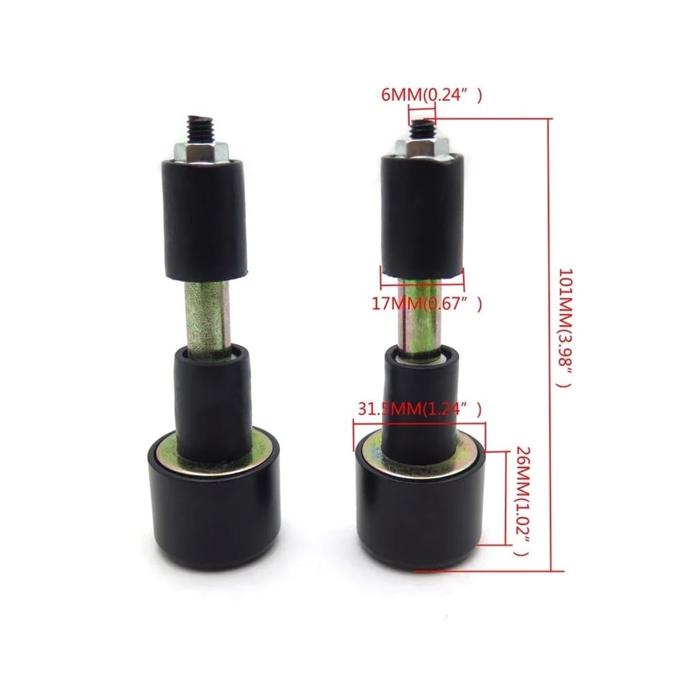 2 Tapones para Manillar De Motocicleta CNC De 7/8" Y 22 Mm, Tapas De Extremo Antivibración, Color Negro. Tapón Manillar