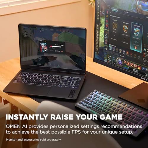Image of HP Omen 16 RTX 5060 Gaming Laptop, 16 inch FHD+ 165Hz, AMD Ryzen AI 7 350, 64GB DDR5 RAM, 2TB SSD, RGB Backlit KB, Low Blue Light, Bundle with Thunderobot 7 in-1 USB-C Hub, Black, Win 11 Home