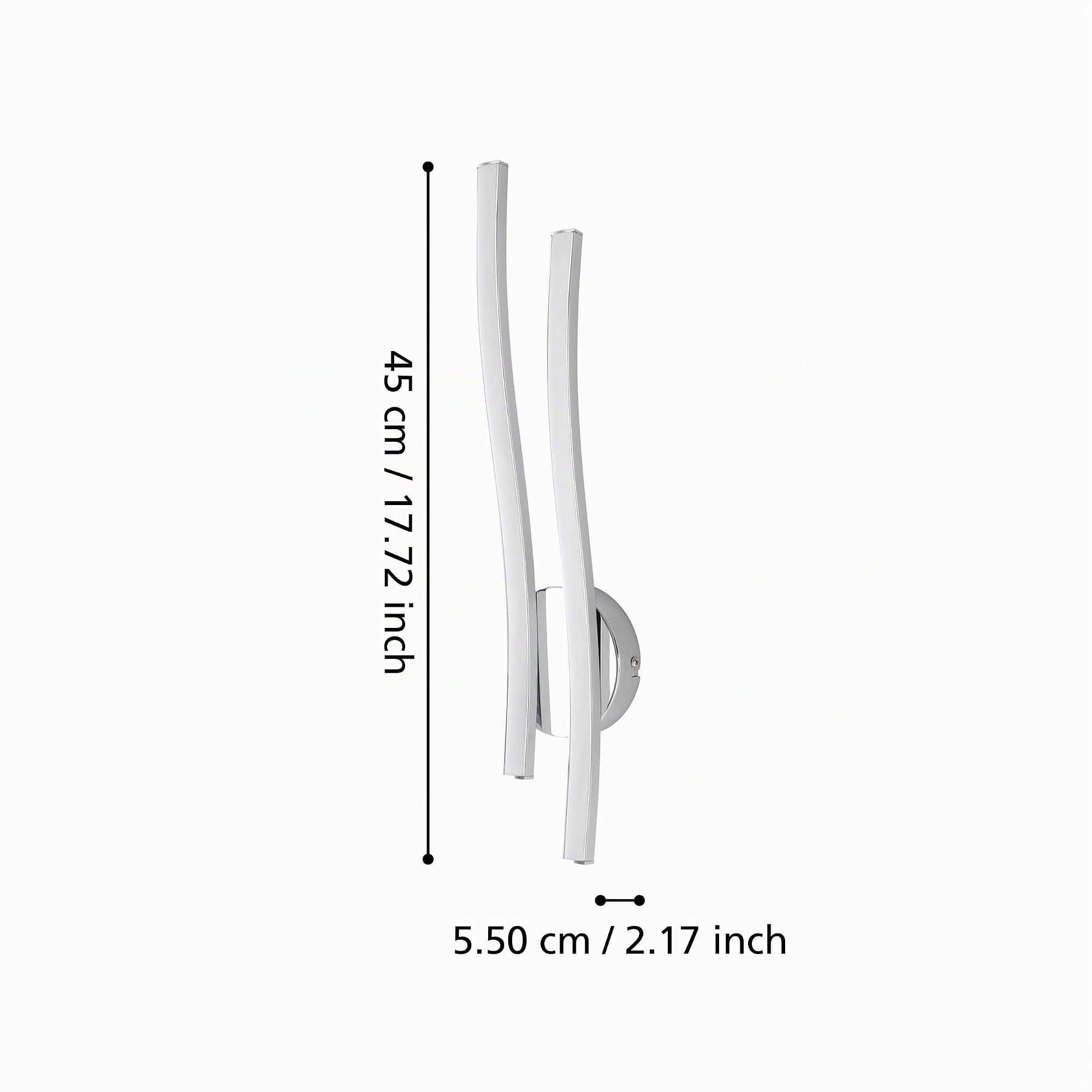 Eglo LED Lampada da parete Valmora, lampada a parete a 2 luci, materiale: