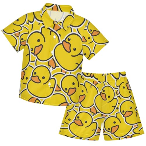 Image of visesunny Little Boys Short Sleeve T-Shirt Beach Shirts for kids children Casual Shorts Set Summer Clothes Outfits
