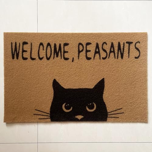 Tapete decorativo para entrada con diseño de gato