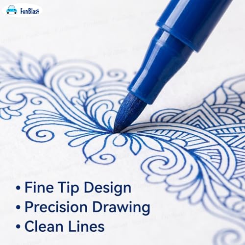 Image of FunBlast Washable Watercolor Pens Set - Colouring Kit Art Markers Colour Sketch Pens Set Kids Artists Sketching Drawing Materials Craft Supplies Return Gift (24 watercolor pen set)