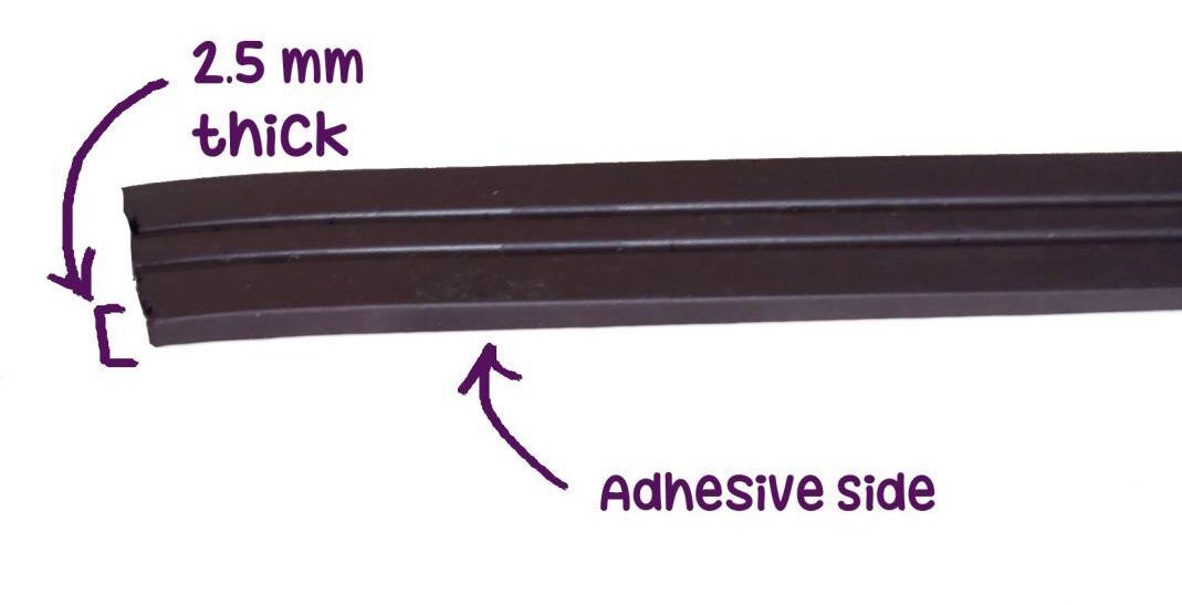 MFM Toys Magnetic Tape (10mm Wide 2.5mm Thick / 1 Meter Long) 1