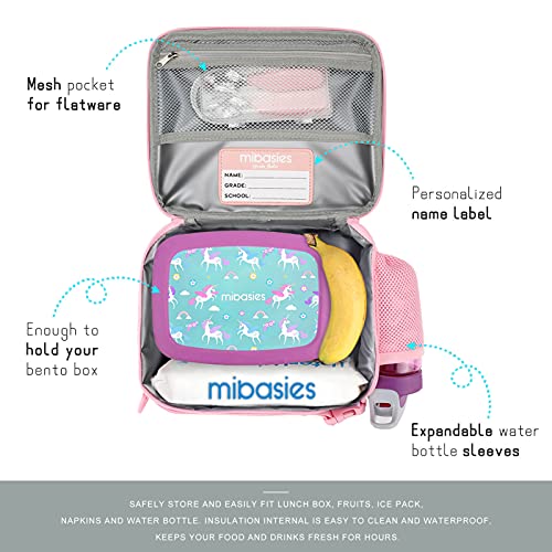 Mibasies KHB0077GPKBURB_MBUS Kids Insulated Lunch Box thumb #2