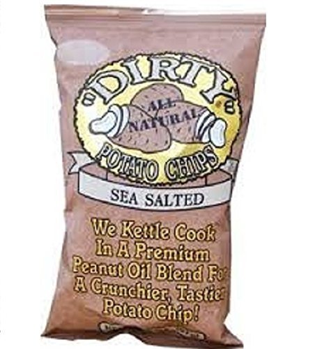 Dirty Potato Chips Sea Salt Case of 25 2oz (Regular) by Dirty