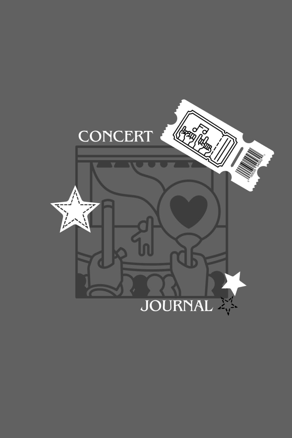 Concert Journal: A Tracker and Logbook to track your favorite live show memories (Alternative Book Cover)