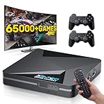 Kinhank Retro Game Console,Super Console X2 PRO Emulator Console with 65,000+ Classic Games,Retro Gaming Console with EmuElec 4.6 &Android 9.0,4K HD Output,2.4+5G,BT 5.0,Compatible with Most Emulators