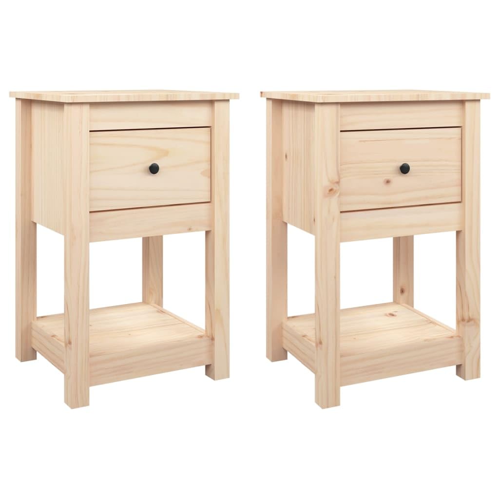 Table de chevet en pin massif pour ranger la chambre et éliminer le désordre autour du lit