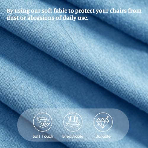Image of FUANGUI Bar Stool Covers Set of 4, Waterproof Stretch Bar Stool Seat Covers | Washable Removable Bar Chair Covers with Backs Slipcovers, Bar Chair Covers Square for Kitchen Dining Room Cafe