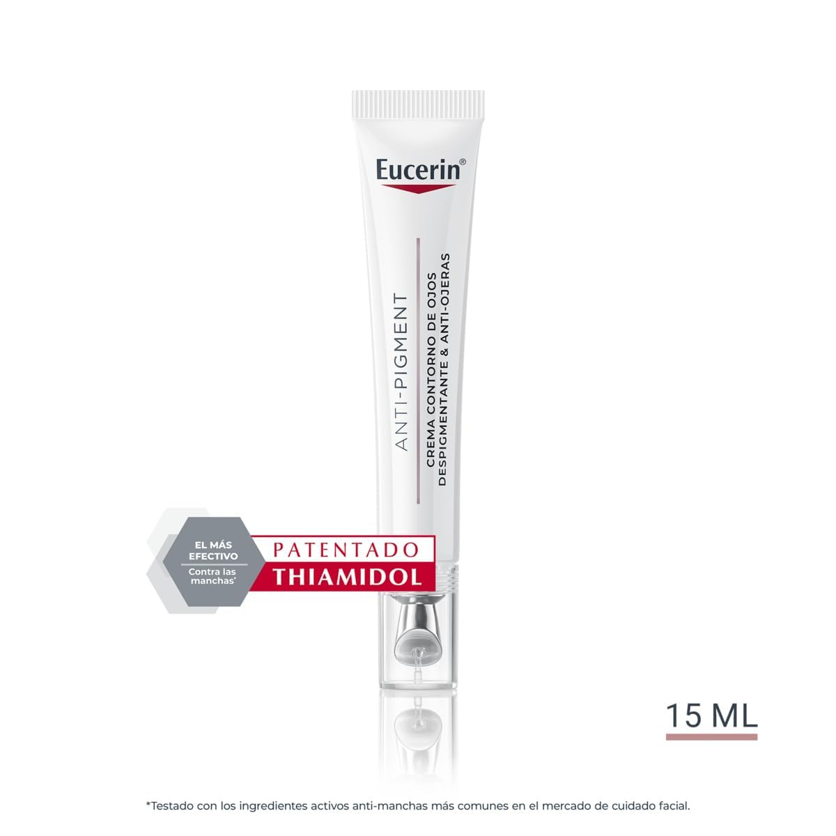 Eucerin Anti-Pigment Contorno de Ojos iluminador (15 ml), crema antiojeras para una mirada radiante, crema con Ácido Hialurónico para ojeras marrones y azuladas