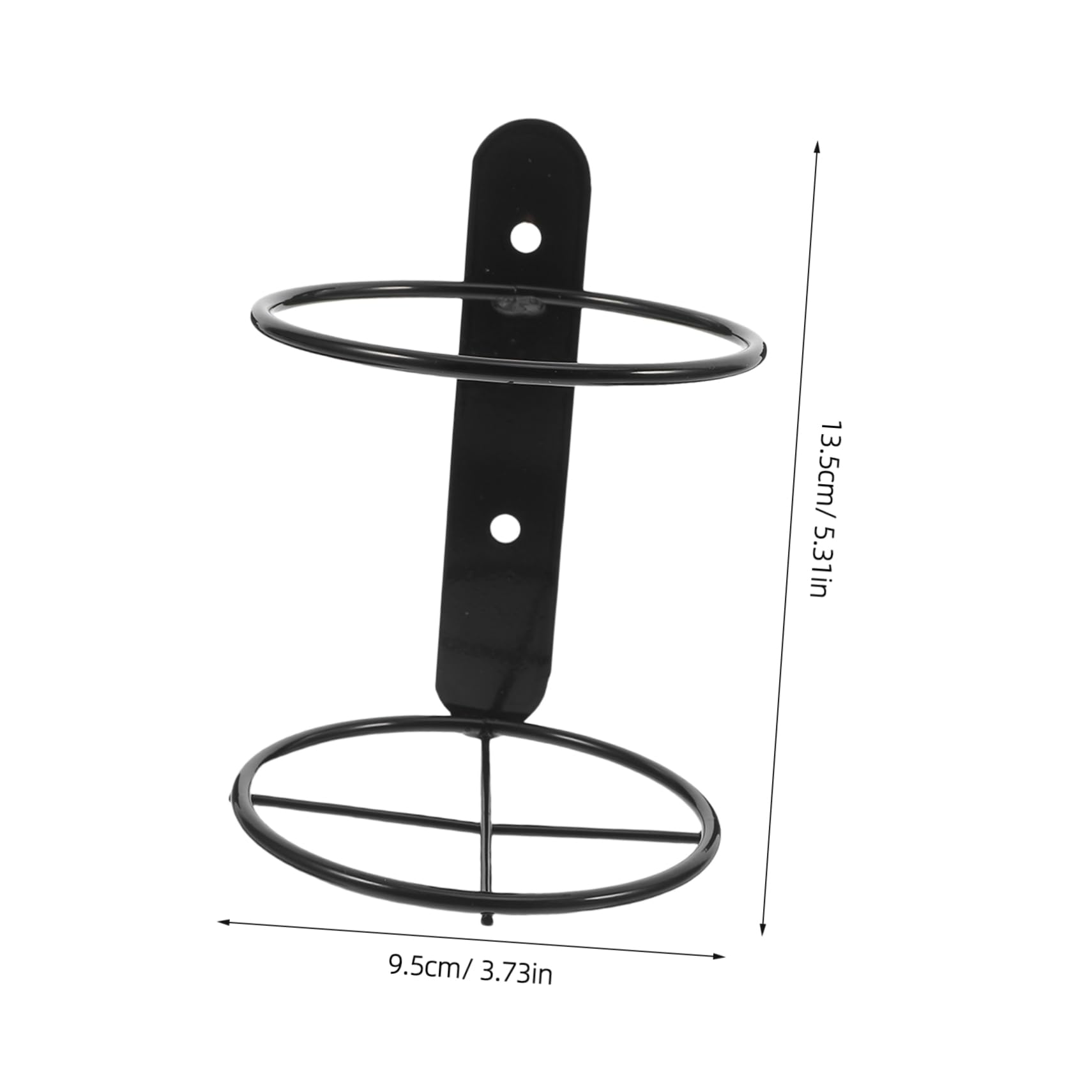 TOPBATHY 10 pezzi Portabottiglie da Parete Singolo Metallo Nero Supporto per Vino Resistente e Antigraffio Espositore da Muro per Bar e Casa
