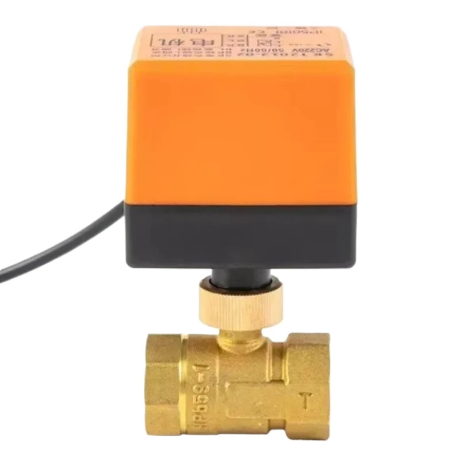 Électrovanne à 2 voies DN25 12V motorisée en laiton pour contrôle hydraulique