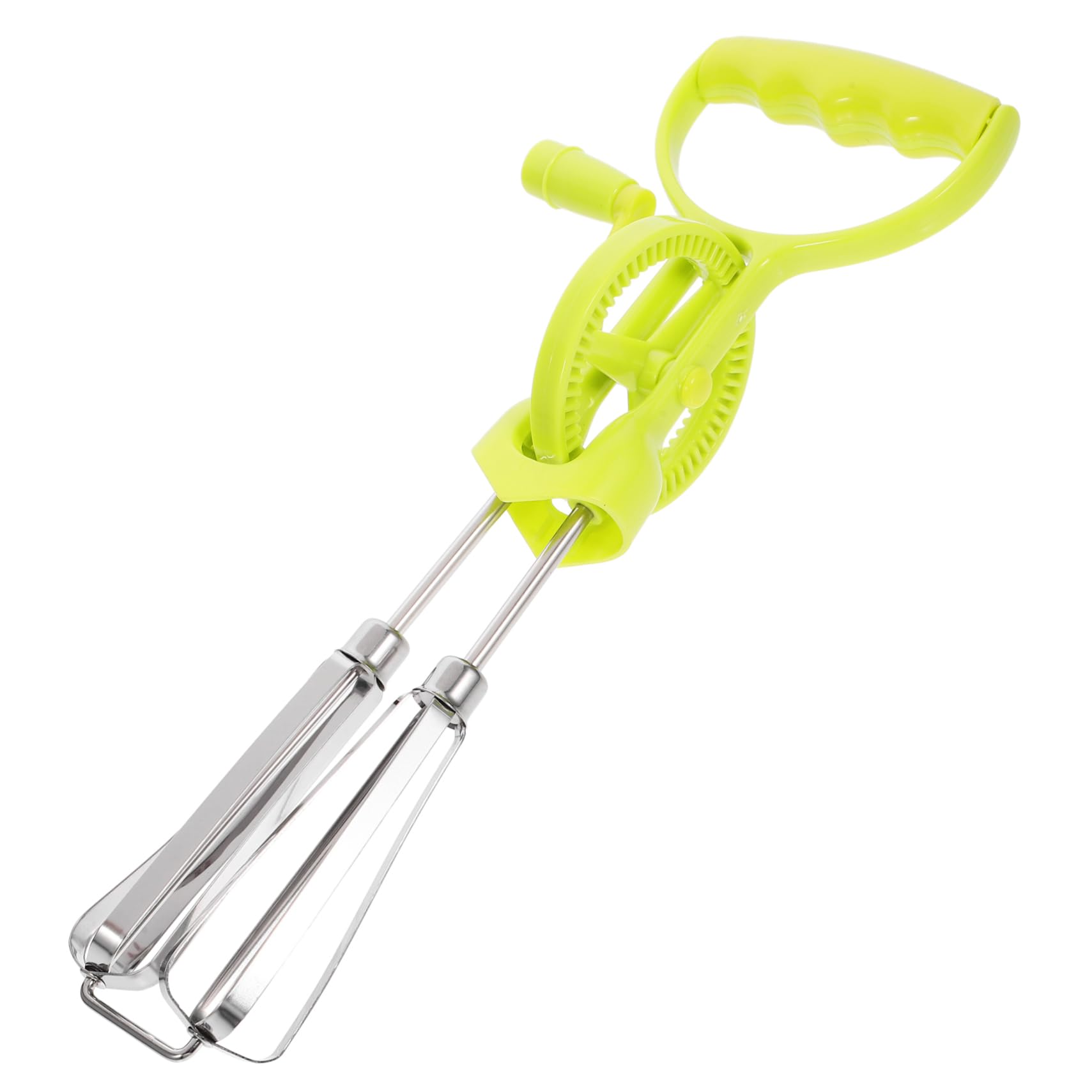 PHENOFICE 2pcs Hand Crank Egg Beater Stainless Steel Manual Egg Mixer Multi-function Sauce Blender Mixing Tool Easy to