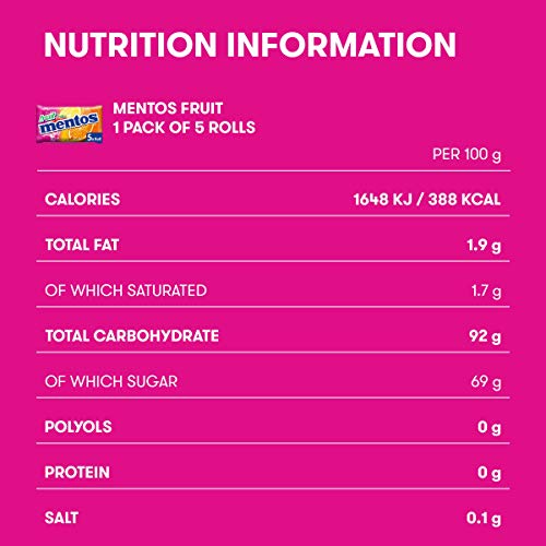 Mentos - Fruit - 1 Pakje van 5 Rollen - Snoepbroodje - Fruitmix (Aardbei, Appel, Sinaasappel en Citroen) - Verpakt op… - Image 6