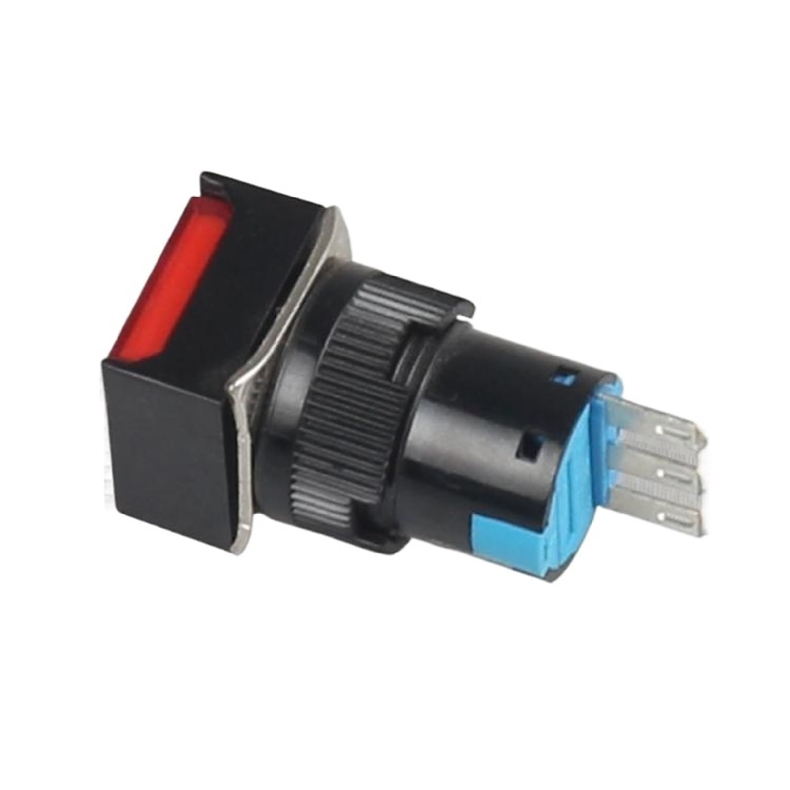 Témoin Lumineux 10 pièces LA16F-11D avec Interrupteur à Poussoir momentané léger 5 Broches (AL6F-M)(Green)
