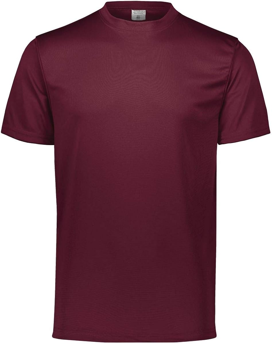 Augusta Sportswear Kids' Wicking Tee Shirt, Maroon, Small