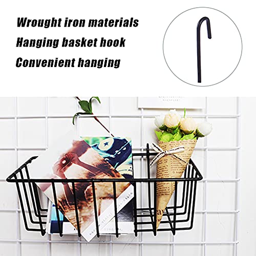 3 Pack Wall Grid Panel Hanging Wire Basket,Wall Storage And Display Basket,Grid Wall Storage Basket For Kitchen,Home Decor Supplies,Black #TOP3