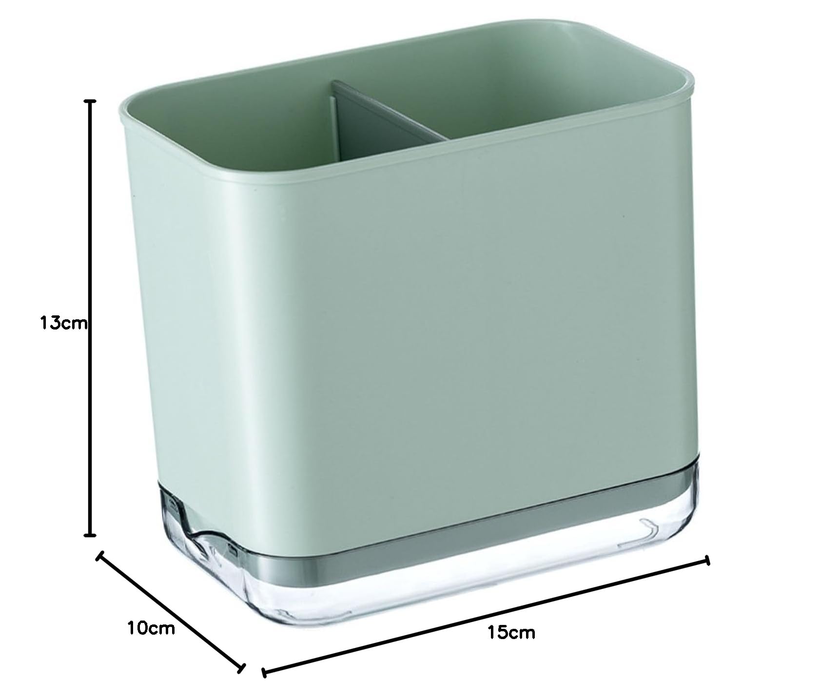 Soporte de palomado de plástico, portavasos para cubiertos de cubiertos creativos. (Verde)