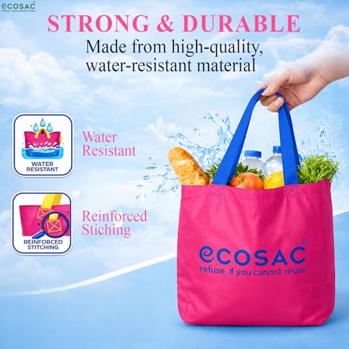 Image of Classic Shopping bag | for Carry Milk Grocery Fruits Vegetable Kitchen Essential |Reusable, Washable, Lightweight & Foldable |15 kg Capacity