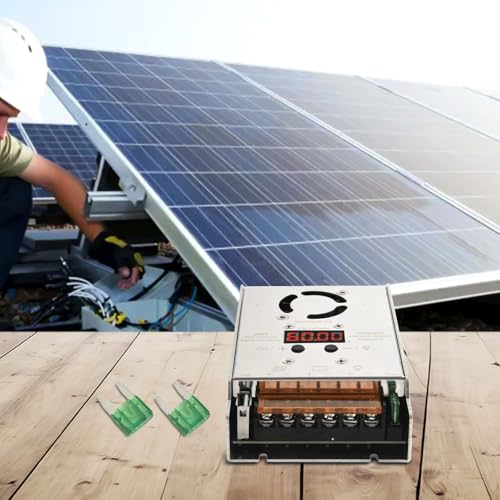 Regulador de panel solar MPPT de 600W controlador reductor de 25A para barcos de 12V y 24V 7