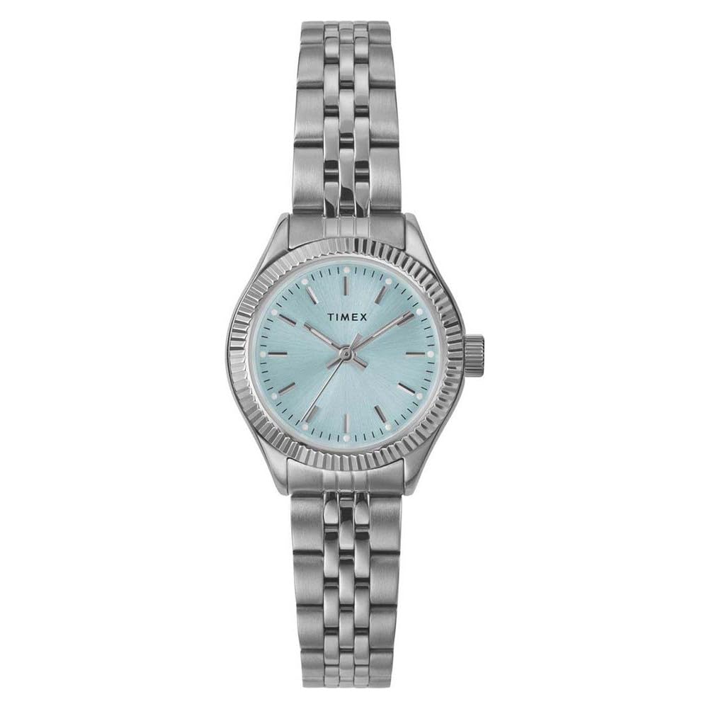 Timex Women's Blue/Silver Mini Legacy Stainless Steel Watch