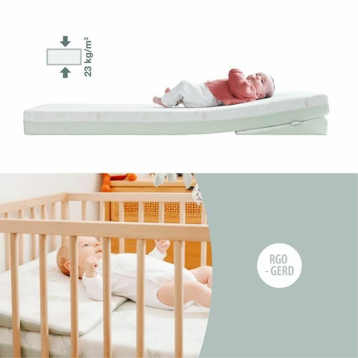 Plan Incliné - Matelas Cosy'Lite Antibactérien 60x120cm Babymoov