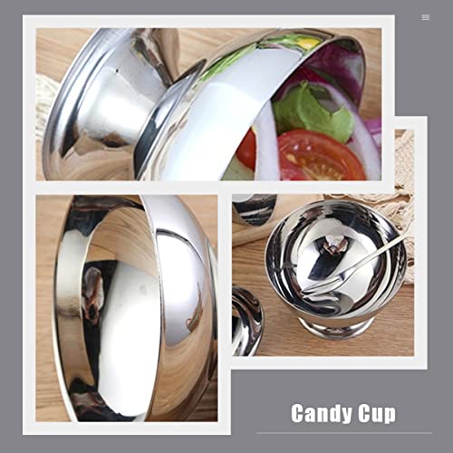 Stobaza 3 Pcs Creative Xxcm Tumbler Tasting Cups Goblets Cocktail Dish For Meal Trifle Container Silver S/ Sauce Sundaes S Tiramisu Glasses Hotel Holder Parties Parfait Footed Yogurt Prep #TOP7
