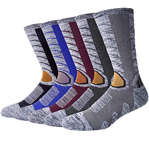 Justay 5 Pares Calcetines Senderismo Transpirable Antideslizante para Camping, Escalar Montaña