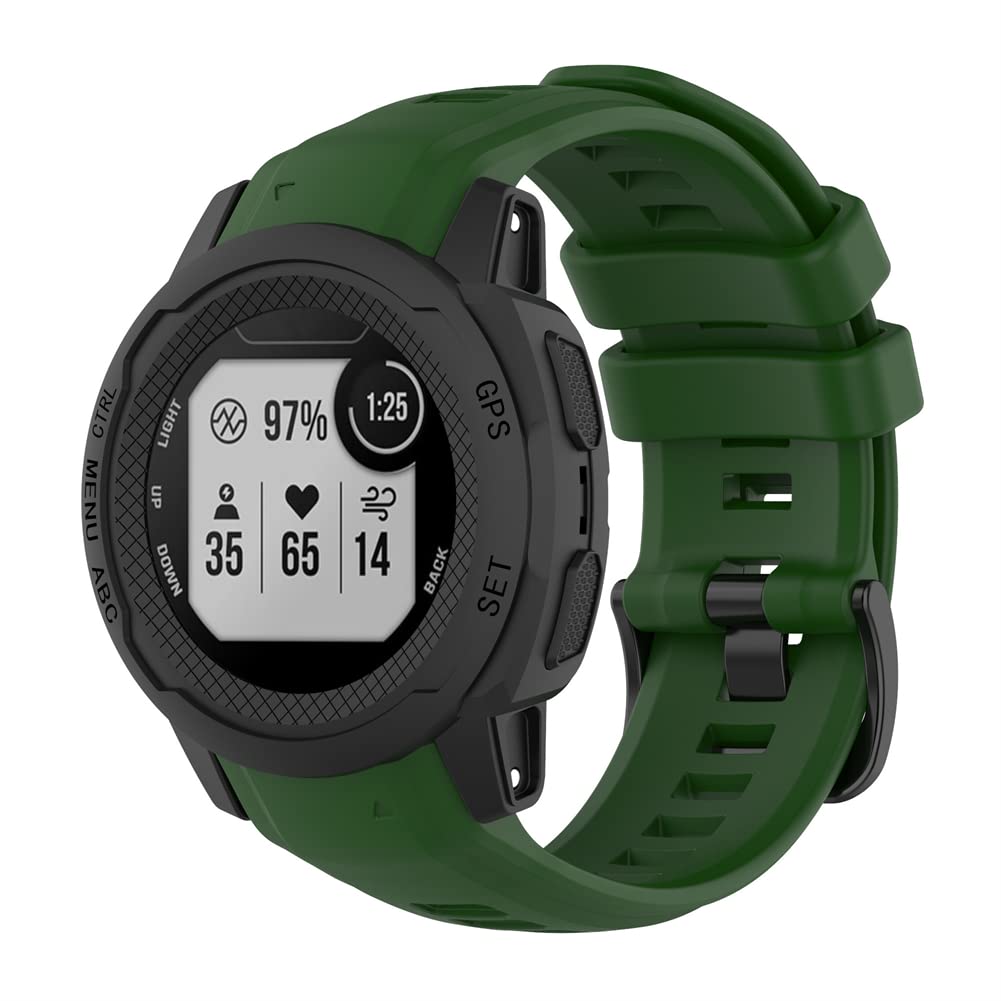 CZhkg Silicone Sgancio Rapido Cinturini per Garmin Enduro 2/instinct 2x Strap. Sportivo Braccialetto Armband Wristband Cinturino di Ricambio per Garmin instinct 2x/Enduro 2 (Nero Blu
