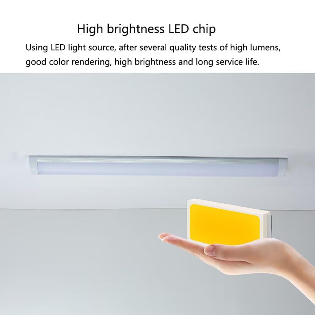 DESHOME 10 Packs LED Lichtleiste 120cm Streifenleuchten für Garage Decke, 3000K Röhrenlicht, IP68 Leiste Beleuchtung, für Geschäft, Büro, Lager, Küche