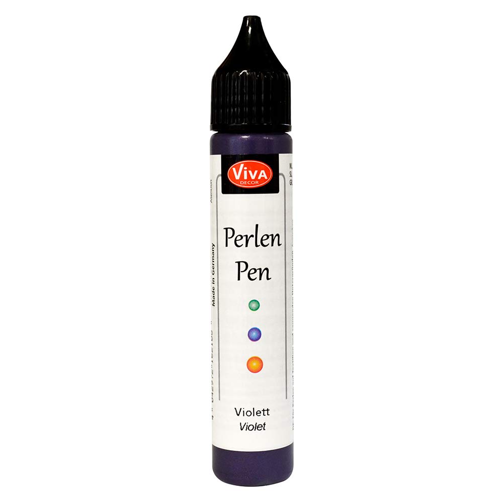 Viva Decor Purple .8-Ounce Pearl Color Pen, Violet