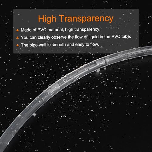 CentIoT - 2M/ 6.56FT - 10mm ID 13mm OD 1.5mm thickness Transparent PVC Pipe Tube Computer PC Water Cooling Soft Pipe Hose for CPU GPU Water Cooling... - Image 6