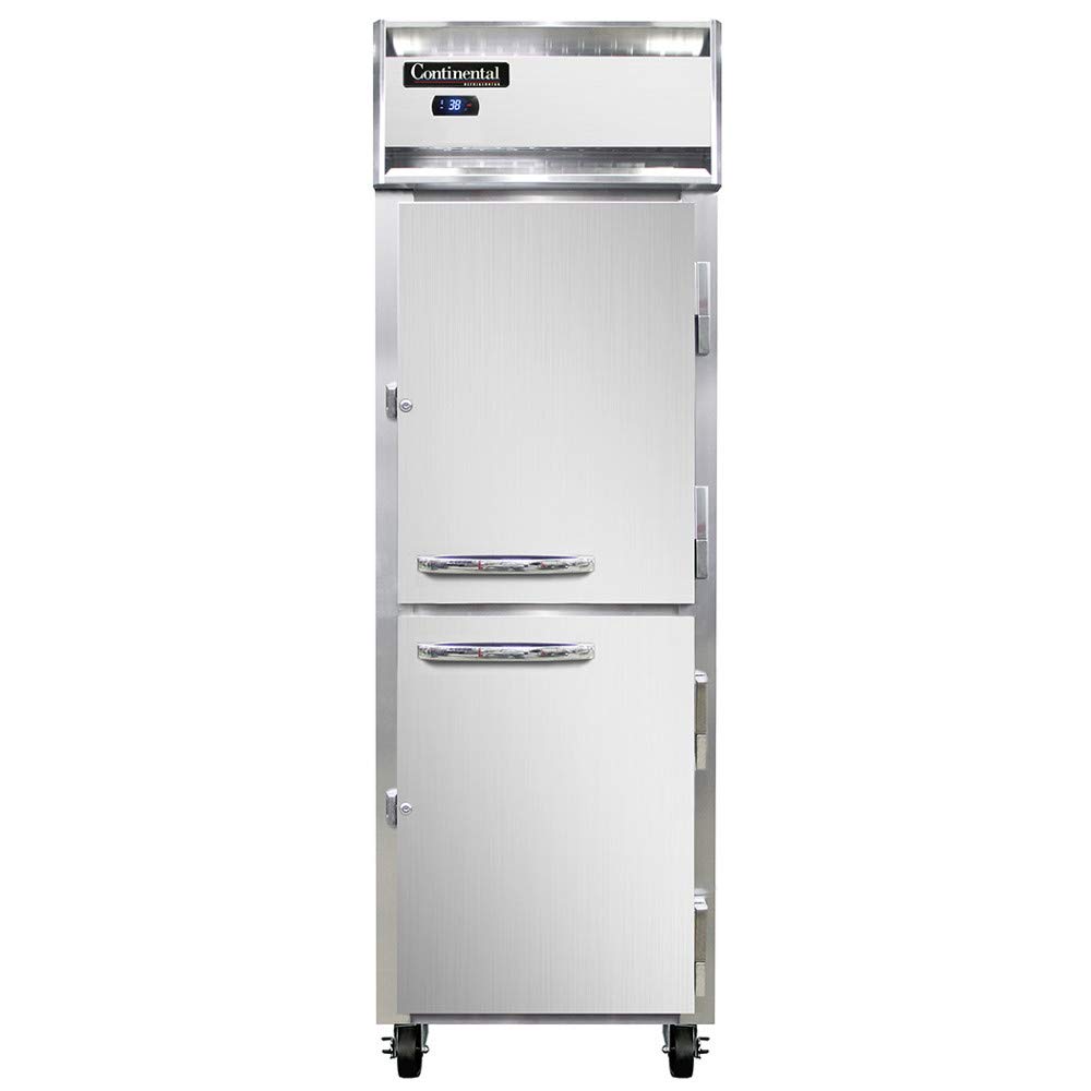 Continental Refrigerator1R-HD Single Section Reach In Refrigerator, Half-Height Doors
