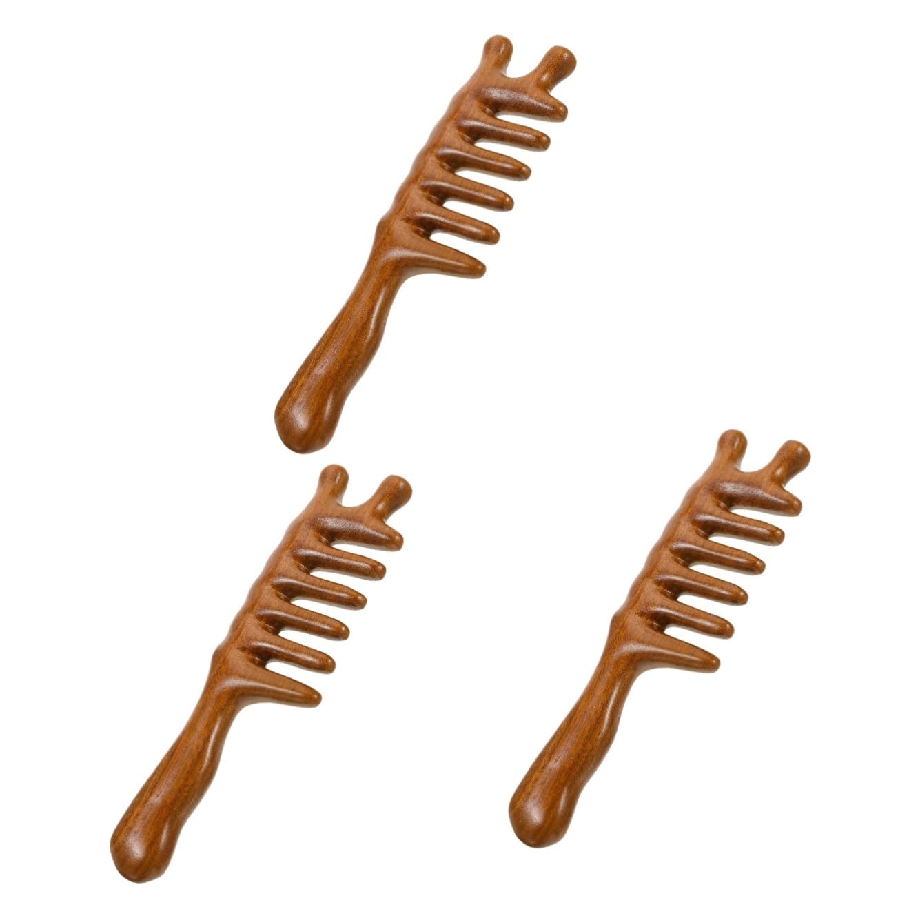 FRCOLOR Peine De 3 Piezas Peine Pequeño s Para Extra Anchos De Anchos De Madera o Para El Cuero Cabelludo De Madera Para El Cabello