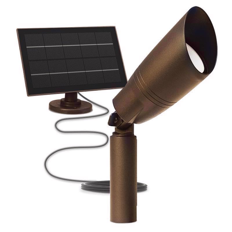 feit electric onesync solar powered 0 w led spot light kit 1 pk