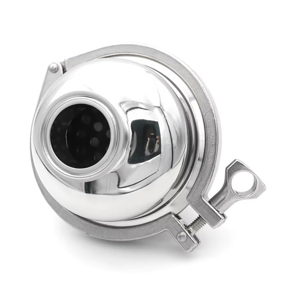 Válvula De Filtro Esférica, Diámetro Exterior De Tubería De 38/76 Mm, 1,5", 2" Y 3", Abrazadera Triple, Válvula Sanitaria En Línea De Acero Inoxidable 304, Descarga For Cerveza Casera(38mm K50.5mm,500