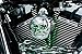 Kuryakyn 7719 Motorcycle Lighting Accessory: Zombie Infinity Horn Cover with Multi-Color LED Skull Eyes and Nose for 1992-2019 Harley-Davidson Motorcycles, Chrome