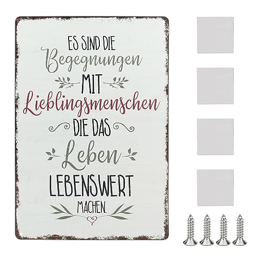 SRunDe Metallschilder Garten Blechschilder Vintage Schild Freundschaft...