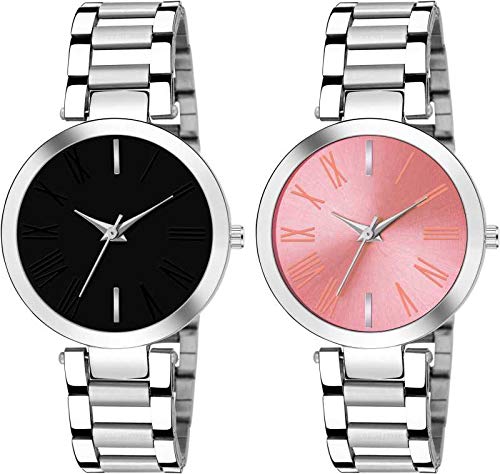 sba prime Analogue Latest Back & Pink Dial Womens & Girls Combo of 2 Watch (B07X8CWDW8) Amazon Price History, Amazon Price Tracker