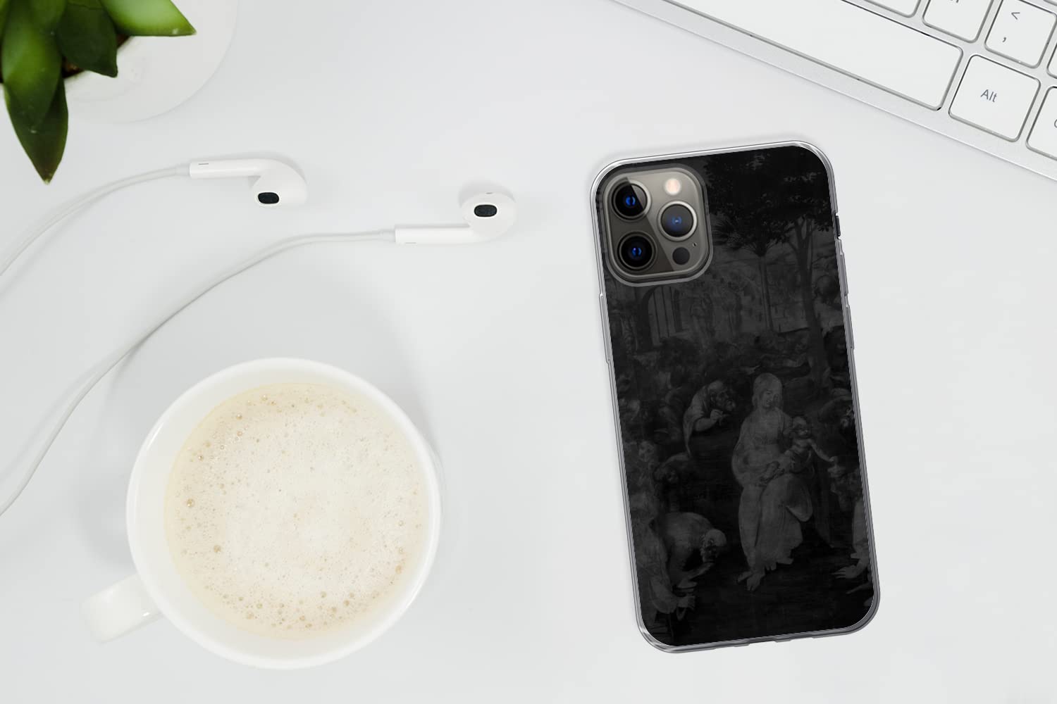 Funda para iPhone 13 Pro - Adoración de los Reyes Magos - Leonardo da Vinci - Funda de Silicona/Funda Blanda para teléfono móvil