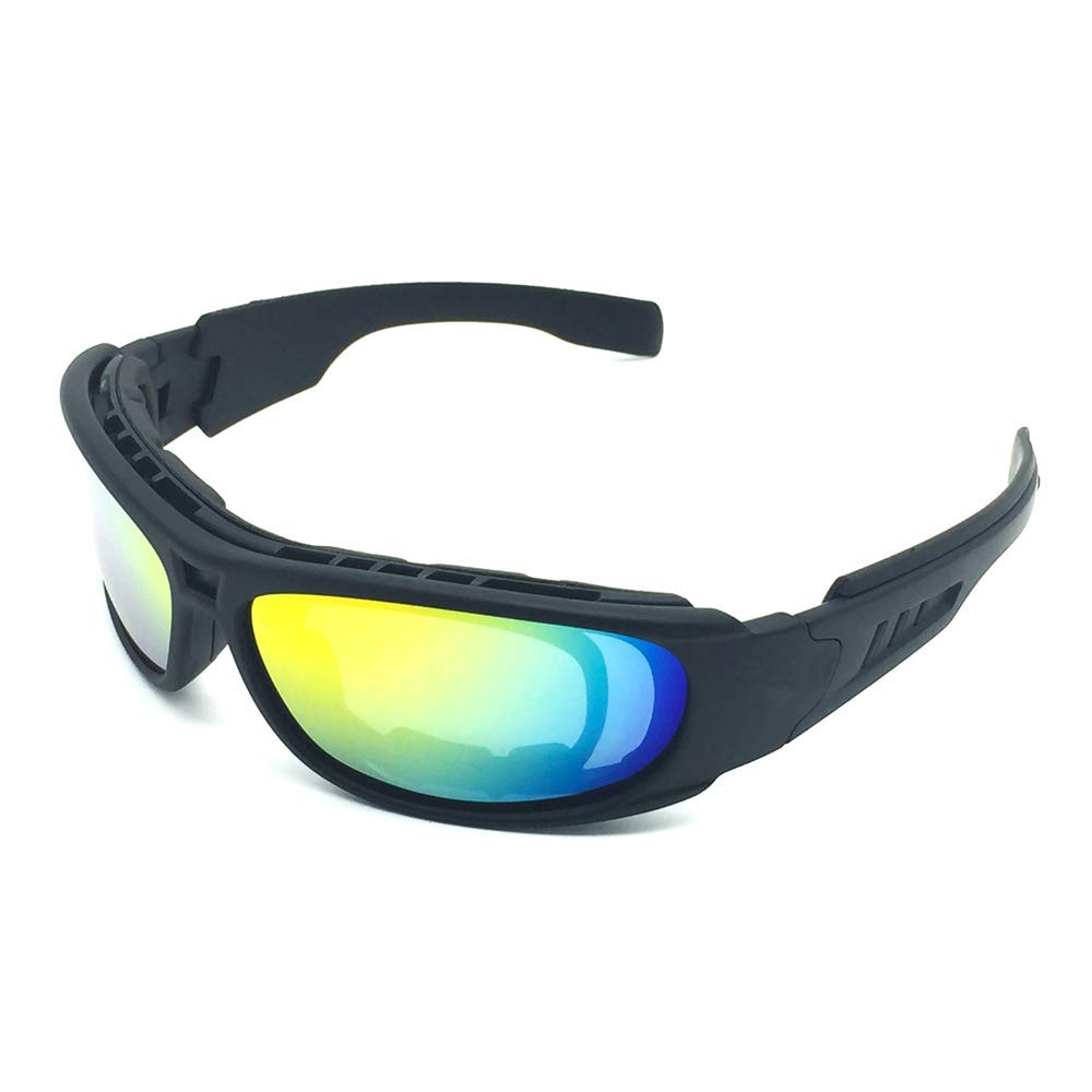 Kask motocyklowy H.Y.B. Okulary rowerowe modne sportowe okulary przeciwsłoneczne do jazdy na rowerze łowienia ryb golfa baseball spolaryzowane okulary przeciwsłoneczne unisex kask na zewnątrz (kolor: Czarny)