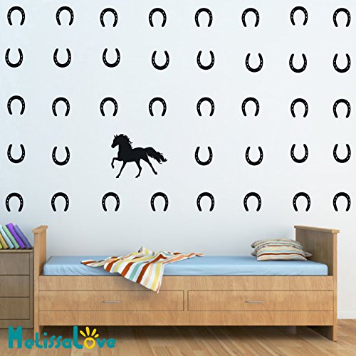 Vinilo Decorativo Stickers de Pared Caballos y Herraduras miniatura 2
