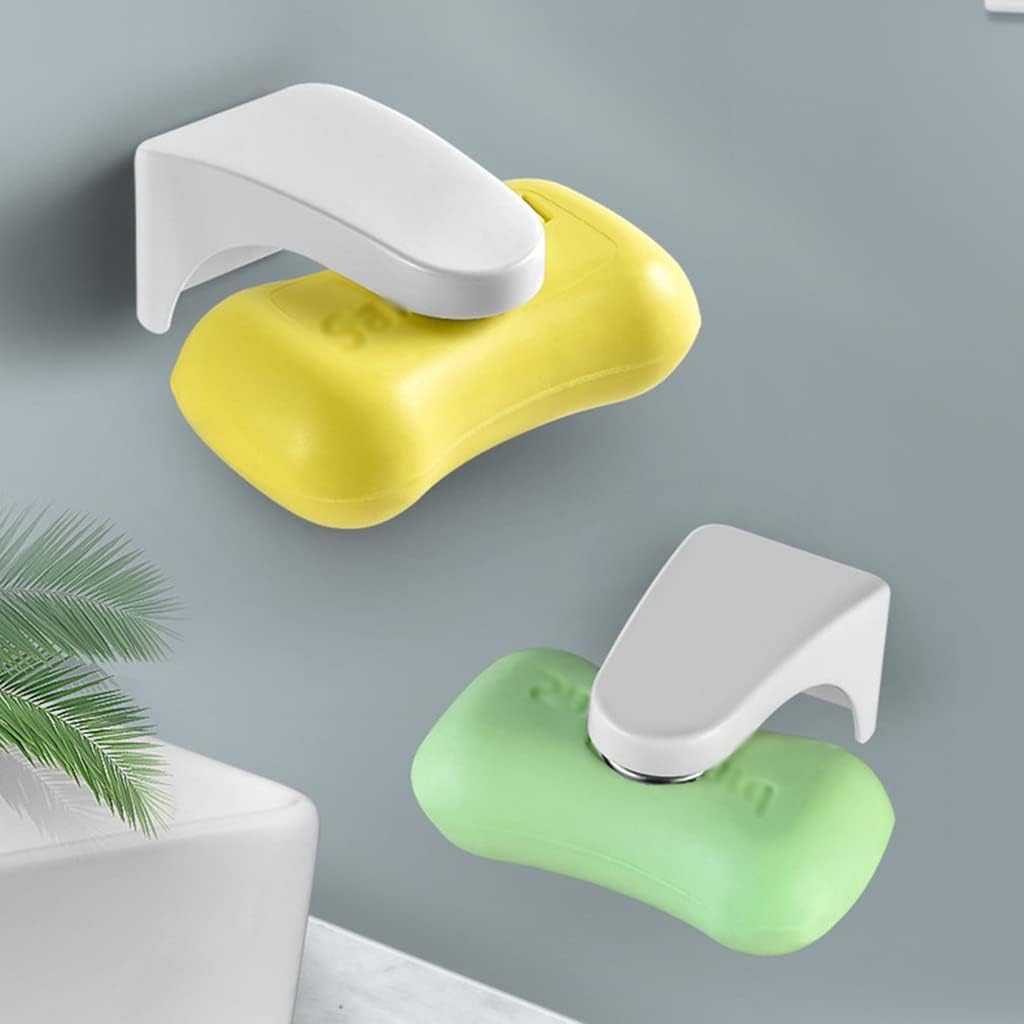 Seifenschale, Magnetische hängende Seifenschale, Selbstklebender Seifenspender, platzsparend, Aufbewahrungsregal for Badezimmer-Accessoires