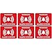 alarme logo 79 lot de 6 autocollant adhésif sticker - Taille : 8 cm