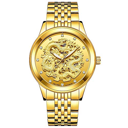 Montre étanche lumineux automatique men LULI en acier design élégant