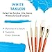 Princeton RealValue Paintbrush, Round 2,8,12, Stroke 3/4, Wash 1/2, Orange