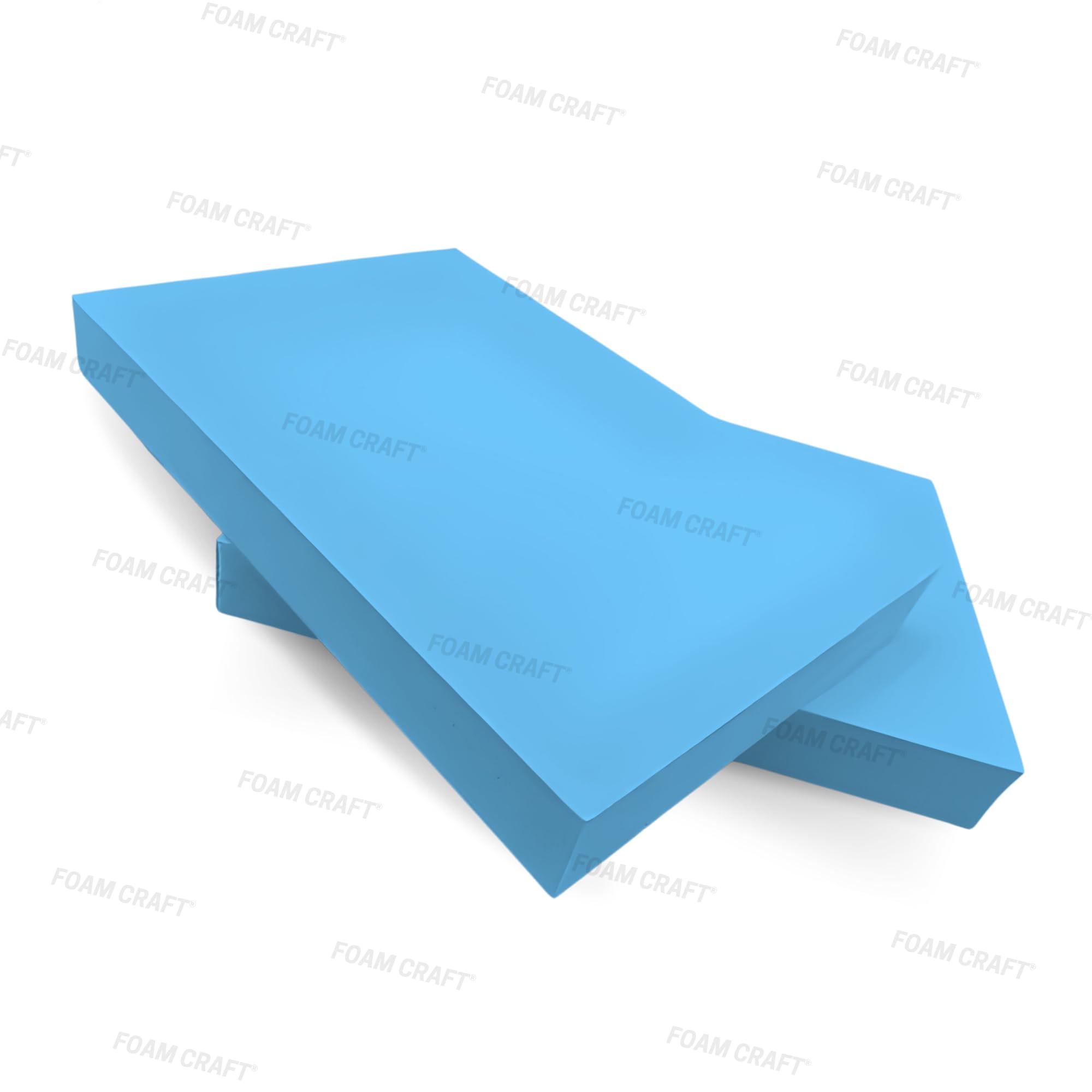 FOAM CRAFT High Density Blue Upholstery Foam (5cm Thick, 30x46cm) Chair Pads Sofa Bed Mattress Topper Foam Cut to Size Replacement Foam for Sofa Garden Bench Cushion Seat Pads Floor Cushion